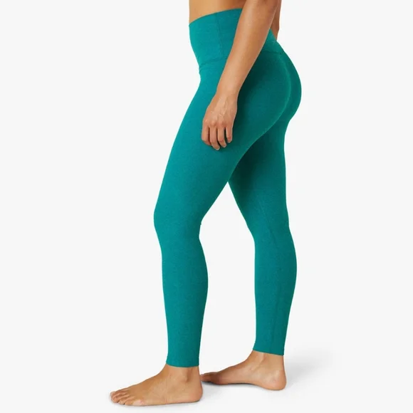 NEW Beyond Yoga Bay Blue Spacedye Caught In The Midi High Waisted Leggings - Picture 4 of 9